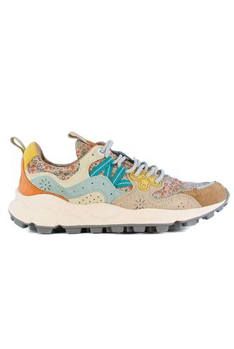 Yamano 3 Chestnut Suede Light Blue Orange, FLOWER MOUNTAIN