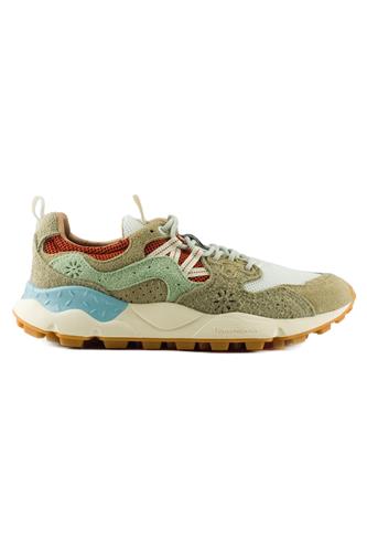 Yamano 3 Uni White Brick Mesh Light Brown Sage Suede, FLOWER MOUNTAIN