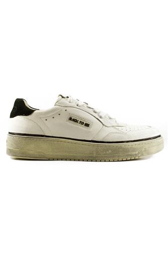 Slam White Vintage Leather Black Suede, BACK 70