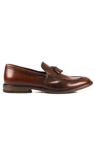 Moccasin Armagnac Leather Tassels, PANTANETTI