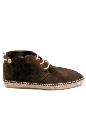 Espadrillas Lace Up Brown Suede, WILLIOT