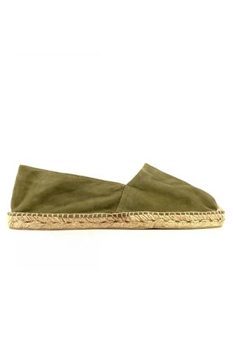 Alpargata Olive Green Suede, ESPADRILLES