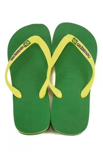 Havaianas Brasil Logo Green Yellow, HAVAIANAS