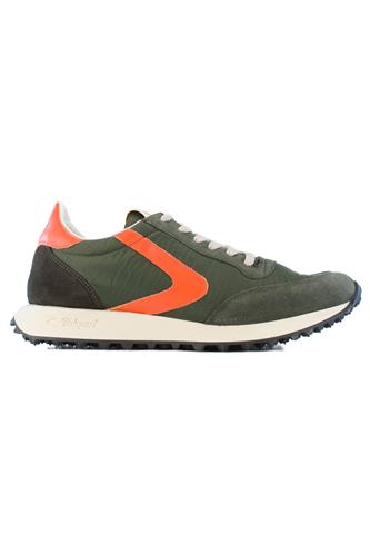 Start Heritage Ripstop Green Nylon Suede Orange Leather, VALSPORT